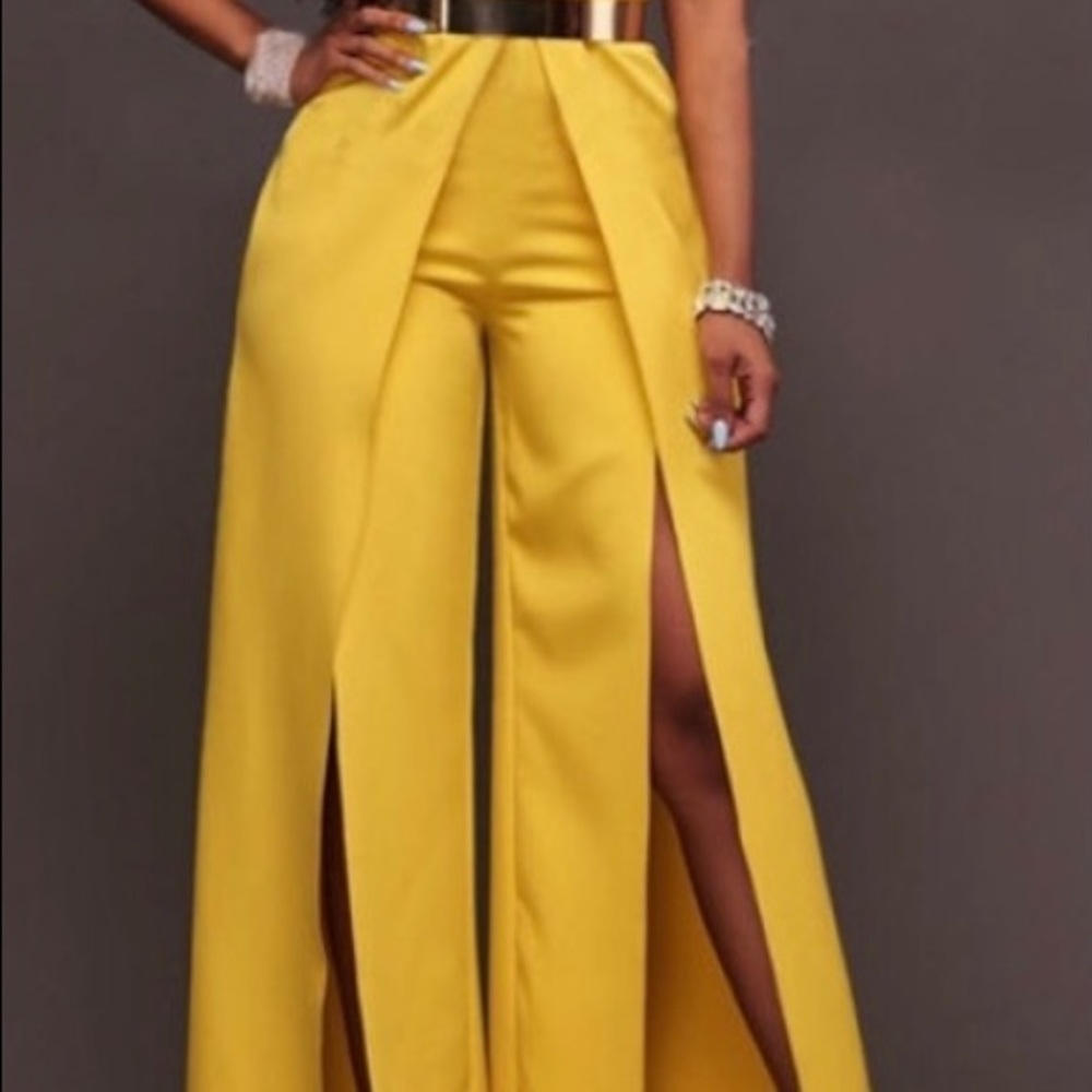 Jumpsuit Slim Split Fork Jumpsuit Elegant Wrap
